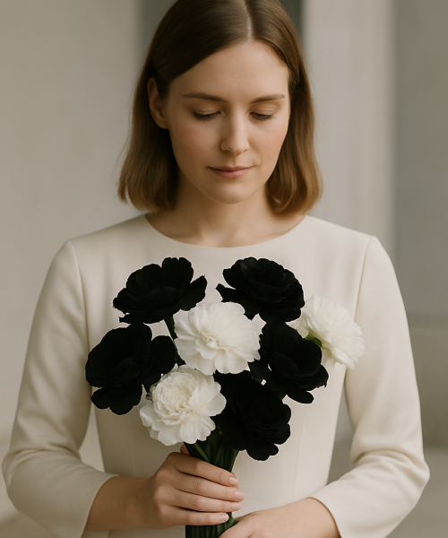 Buchetul în alb-negru: există sau e doar o provocare estetică?