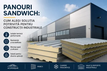 Panouri sandwich: cum alegi soluția potrivită pentru construcții industriale