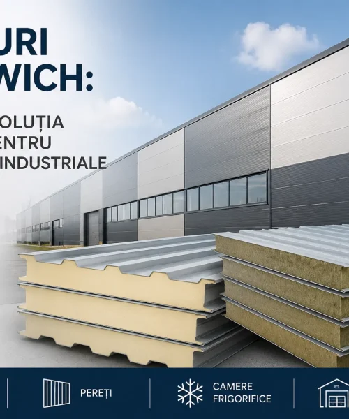 Panouri sandwich: cum alegi soluția potrivită pentru construcții industriale
