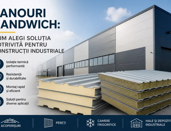 Panouri sandwich: cum alegi soluția potrivită pentru construcții industriale