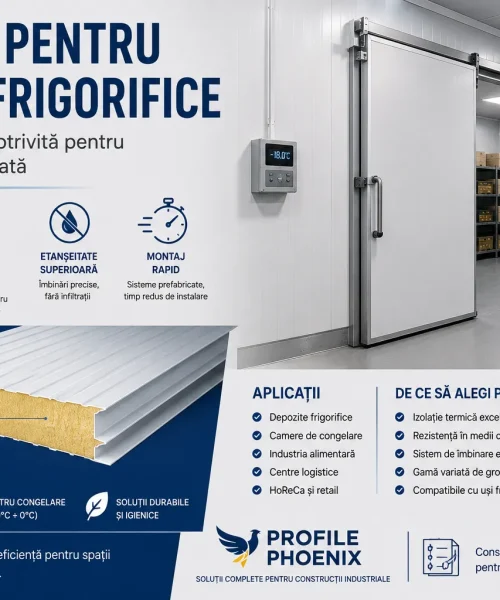 Panouri pentru camere frigorifice: cum alegi izolația potrivită pentru temperatură controlată