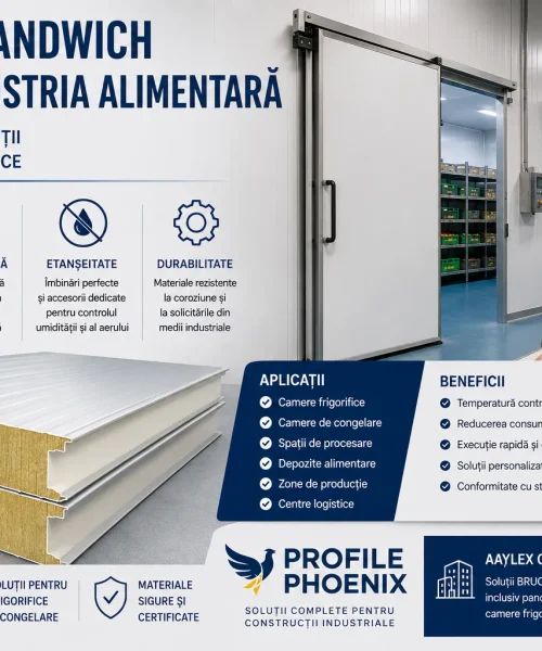 Panouri sandwich pentru industria alimentară: igienă, izolație și soluții pentru spații frigorifice