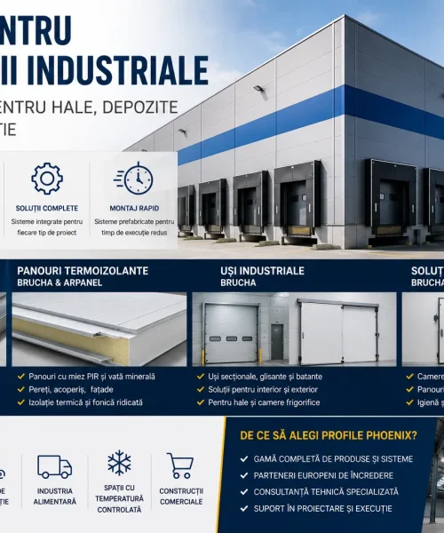 Sisteme pentru construcții industriale: soluții moderne pentru hale, depozite și spații de producție