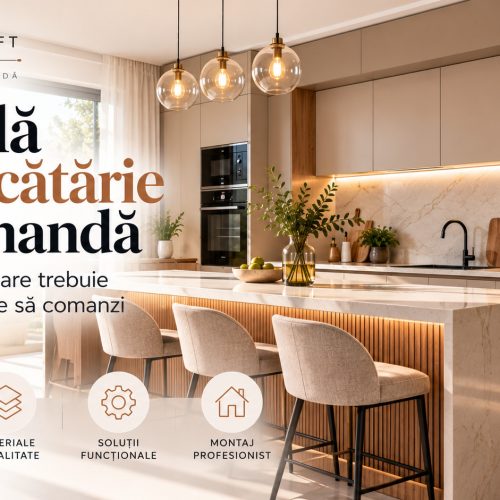 Mobilă de bucătărie la comandă: 10 lucruri pe care trebuie să le știi înainte să comanzi